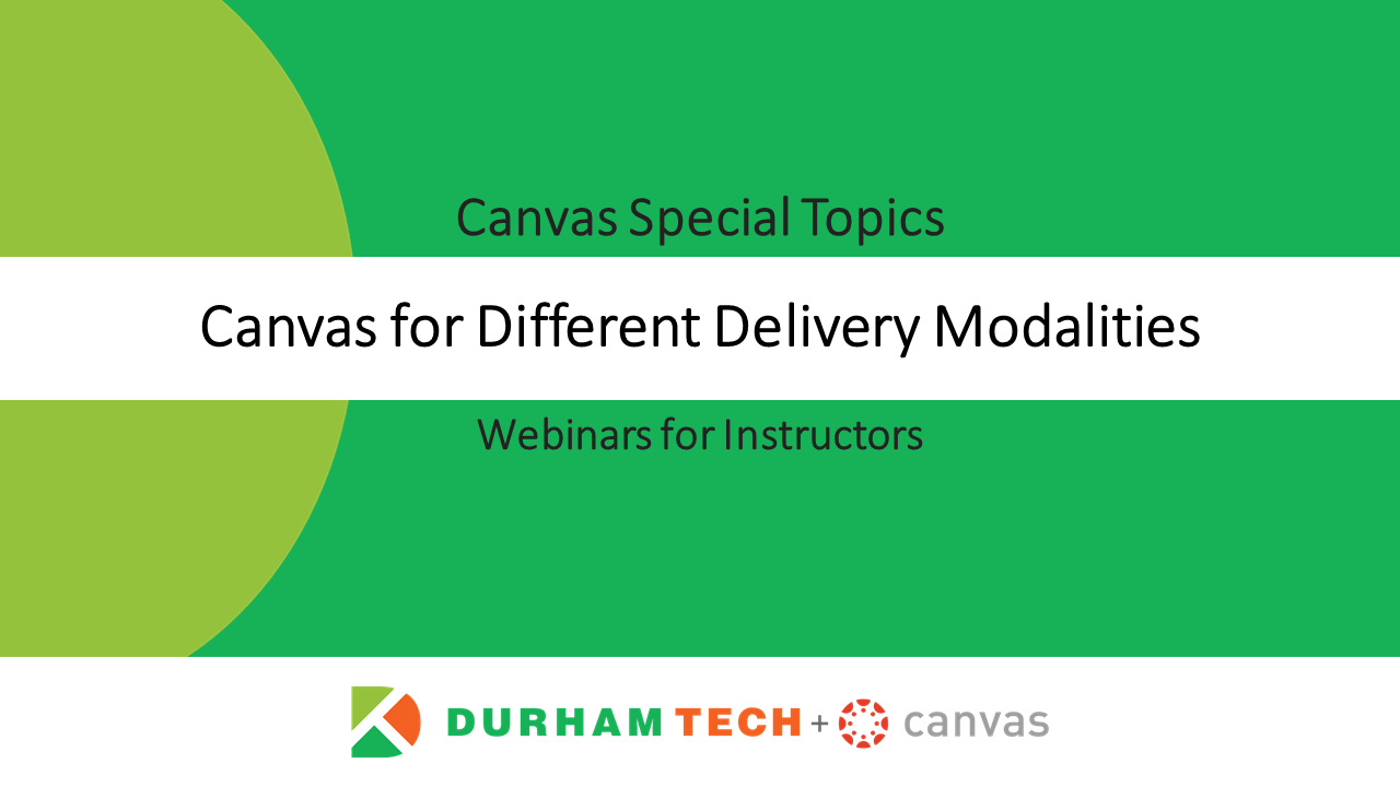 Thumbnail links to Canvas for Different Delivery Modalities Warpwire video